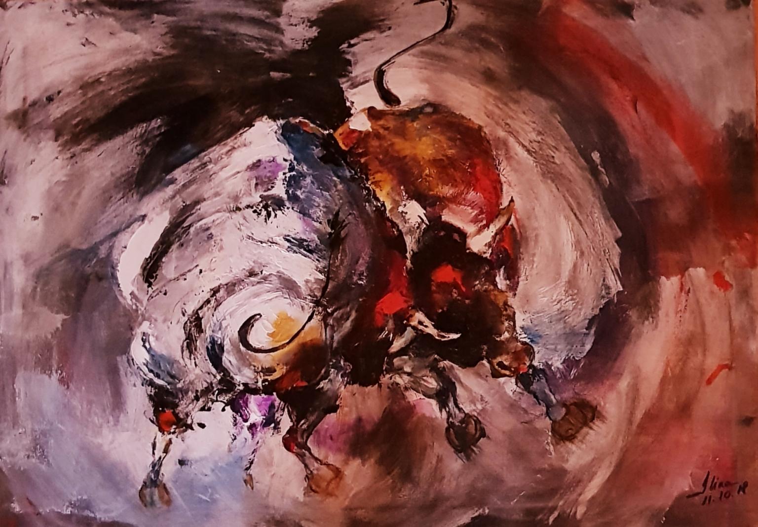 ArteDiAlina.com painting: it's a wild world